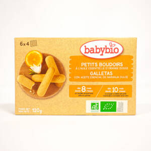 БИО бисквити за бебета портокал слeд 8 месец 120 g, Babybio.jpg