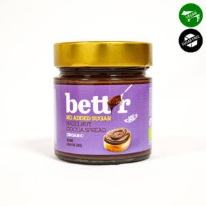 БИО лешниково-какаов крем за мазане без добавена захар 250 g, Bett'r.jpg