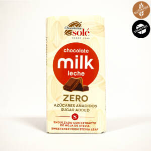 БИО млечен шоколад без захар 100 g, Chocolates Sole.jpg