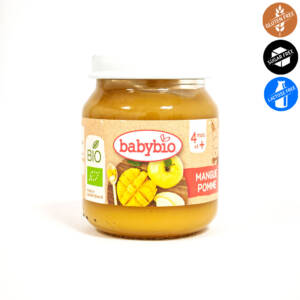 БИО плодово пюре ябълка и манго след 4-тия месец 130 глин, Babybio.jpg