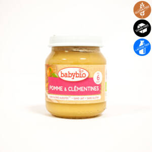 БИО плодово пюре ябълки и клементини след 6-тия месец 130 глин, Babybio.jpg
