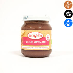 БИО плодово пюре ябълки и нар след 6-тия месец 130 глин, Babybio.jpg