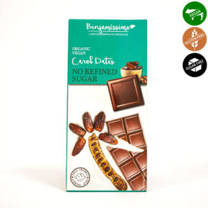 БИО шоколад с рожков и фурми, без добавена захар 70 g, Benjamissimo.jpg