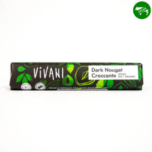 БИО шоколадов бар с тъмна нуга и крокан 35 g, Vivani.jpg