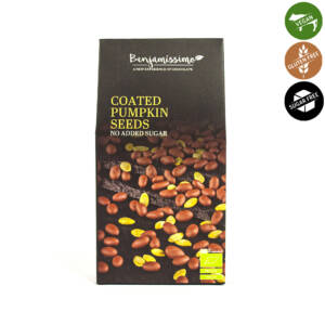 БИО шоколадови дражета тиквено семе без захар 60 g, Benjamissimo.jpg