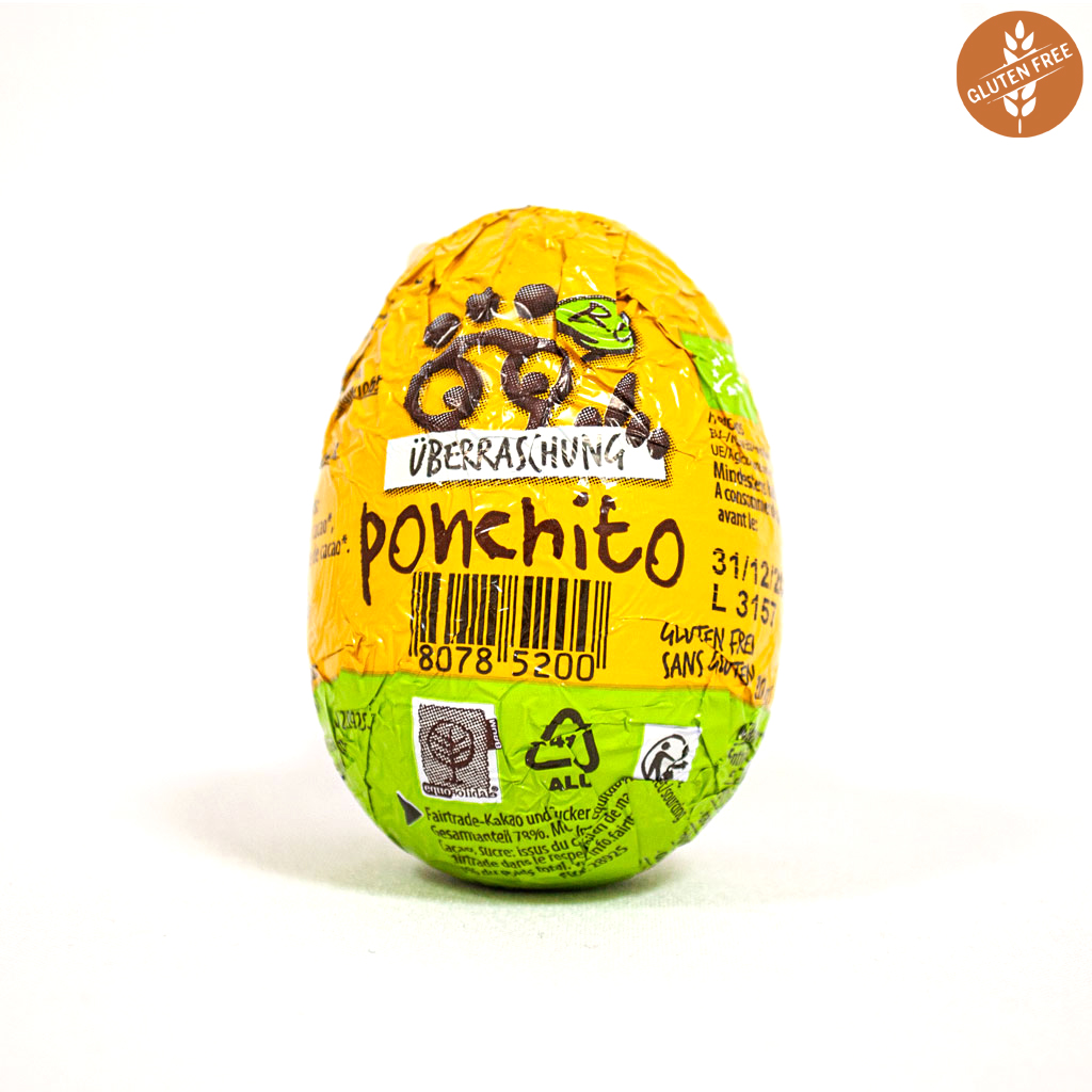 БИО шоколадово яйце с играчка 20 g, Ponchito.jpg