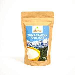 Хималайски бели кристали фино смлени 500 g, Aloka.jpg