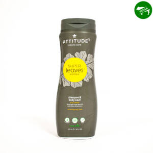 Шампоан и душ гел за мъже Super Leaves спорт 473 ml, Attitude.jpg