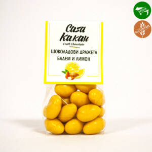 Шоколадови дражета с бадем и лимон 100 g, Casa Kakau.jpg